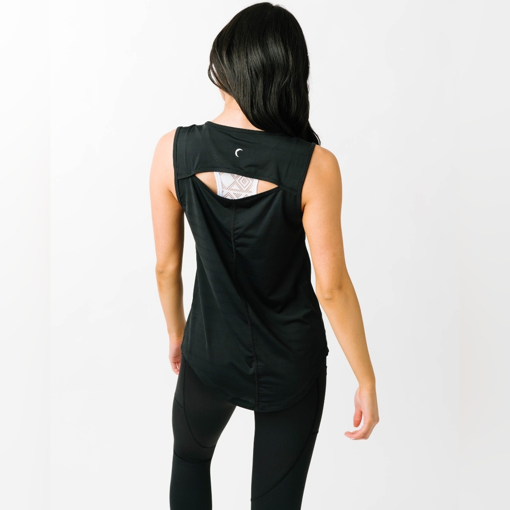 Zyia, Black Horizon Muscle Tank, EUC, Medium